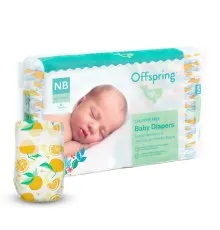 Подгузники Offspring Tangy Orange размер NB до 4 кг 56 шт (DP-OI-FAT-NB56P-TGYORN)