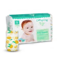 Підгузки Offspring Tangy Orange Розмір S 3-6 кг 48 шт (DP-OI-FAT-S48P-TGYORN)