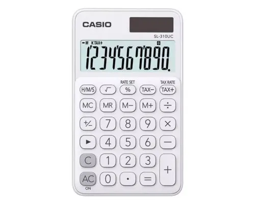 Калькулятор Casio SL-310UC-WE-W-EC, білий (CALC-CAS-SL-310UC-WE)
