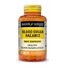 Вітамінно-мінеральний комплекс Mason Natural Баланс цукру в крові, Blood Sugar Balance, 30 таблеток (MAV13438)