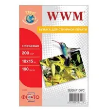 Фотобумага WWM 10x15 (G200.F100 / G200.F100/C)