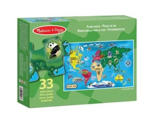 Пазл Melissa&Doug Карта Мира 33 элемента (MD10446)