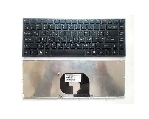 Клавиатура ноутбука Sony VPC-Y чeрная с темно-серой рамкой UA (A43097)
