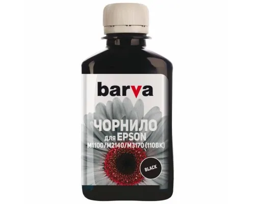 Чорнило Barva EPSON M1100/M3170 (110) BLACK 180мл Pigm. (E110-725)