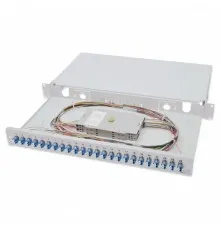 Патч-панель Digitus оптическая 1U-24xLC duplex, Splice Cass, OS2 Color Pigtails, (DN-96332/9)