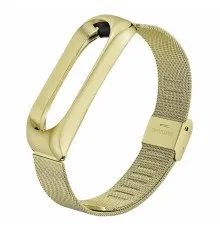 Ремінець до фітнес браслета BeCover Metal для Xiaomi Mi Smart Band 5 Gold (705148)