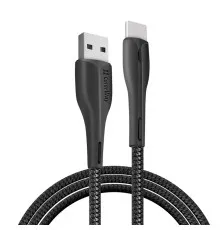 Дата кабель USB 2.0 AM to Type-C 1.0m led black ColorWay (CW-CBUC034-BK)