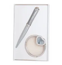 Ручка шариковая Langres набор ручка + крючок для сумки Crystal Серый (LS.122028-09)