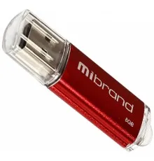 USB флеш накопичувач Mibrand 8GB Cougar Red USB 2.0 (MI2.0/CU8P1R)