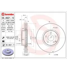 Тормозной диск Brembo 09.A621.11