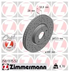 Гальмівний диск ZIMMERMANN 250.1375.52