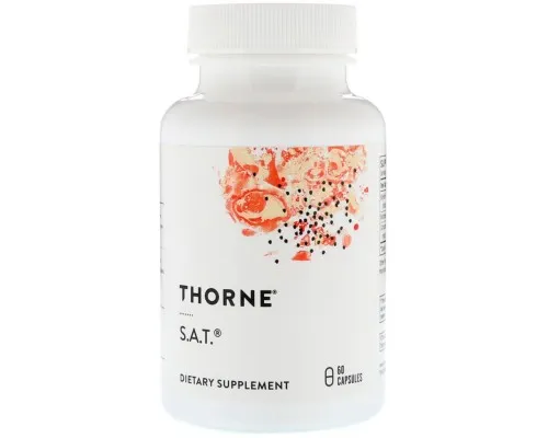 Трави Thorne Research Підтримка Печінки, S.A.T., 60 капсул (THR-73202)