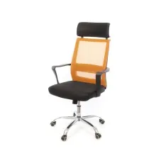 Офісне крісло Аклас Крокус CH TILT Чорний (Чорний Помаранчевий) (10047590)