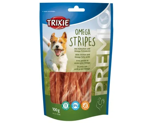 Лакомство для собак Trixie Premio Omega Stripes курица 100 г (4011905315362)