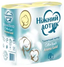 Туалетний папір Ніжний дотик Aroma Gold 2 шари 4 рулони (4823019010992)