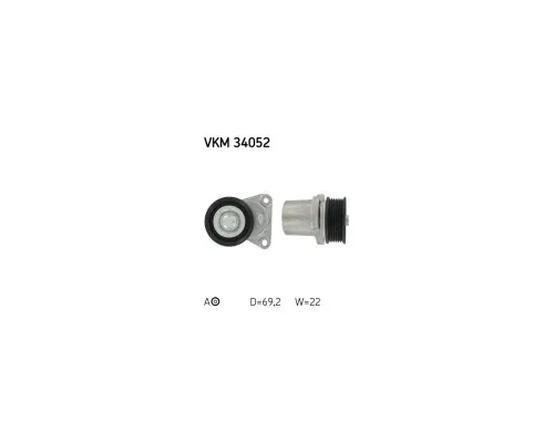 Натяжитель ремня с роликом SKF VKM 34052