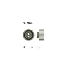 Ролик натягувача ременя SKF VKM 72310