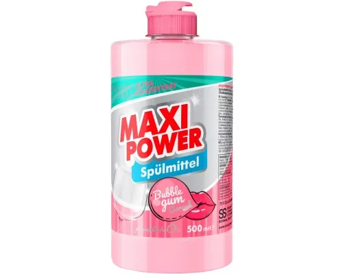 Засіб для ручного миття посуду Maxi Power Бабл Гам 500 мл (4823098411963)