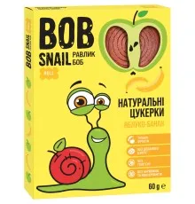 Цукерка Bob Snail Равлик Боб Яблучно-Бананові 60 г (4820219345411)