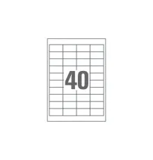Этикетка самоклеящаяся UKRMARK 50х26 (40 на листі) с/кл (100листів) (RL-A4-40-W1)