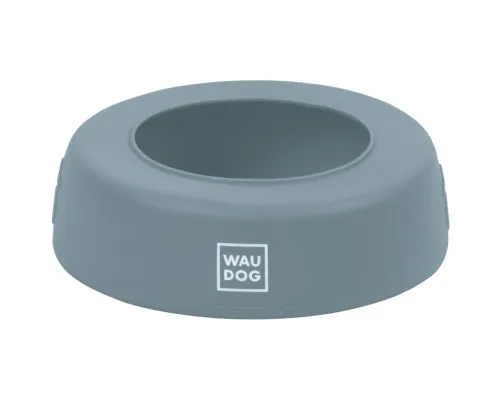 Посуд для собак WAUDOG Silicone Миска-непроливайка 1 л сіра (507911)