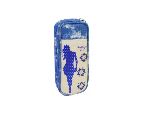 Пенал Cool For School 1 відділення Блакитний (J-2392-blue)