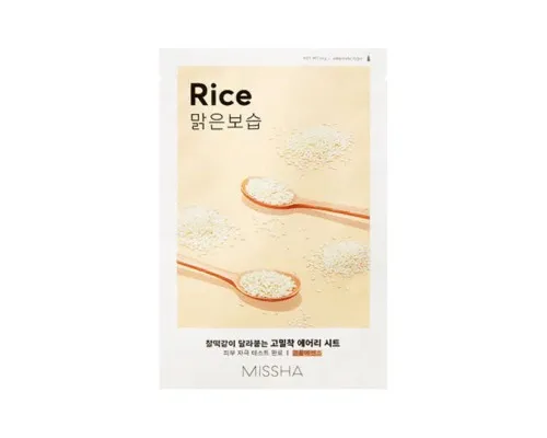 Маска для лица Missha Airy Fit Rice Sheet Mask С экстрактом риса 19 г (8809581454804)