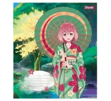 Зошит 1 вересня Sakura girls 24 аркушів клітинка (766623)