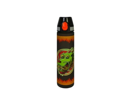 Поїльник-непроливайка Cool For School Fire Dragon, 750 мл, чорна (CF61313)