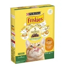 Сухой корм для кошек Purina Friskies Indoor с курицей и овощами 270 г (7613035351820)