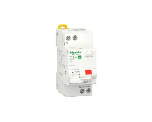 Диференціальний автоматичний вимикач Schneider Electric RESI9 6kA 1P+N 16A C 30mA (R9D25616)