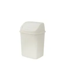 Контейнер для мусора Алеана Белая роза 5 л (алн 122061/біла роза)