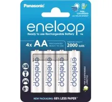 Аккумулятор Panasonic AA Eneloop 2000mAh NI-MH * 4 (BK-3MCDE/4CP)