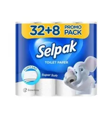 Туалетная бумага Selpak 3 слоя 32+8 рулонов (8690530059474)