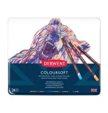 Карандаши цветные Derwent Coloursoft, 24 цветов (5028252188937)