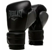 Боксерські рукавички Everlast Powerlock Training Gloves 870310-70-816 чорний/сірий 16 oz (009283608354)
