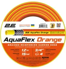 Шланг для поливу 2E AquaFlex Orange 3/4", 12м 4 шари, 20бар, -10+60°C (2E-GHE34OE12)