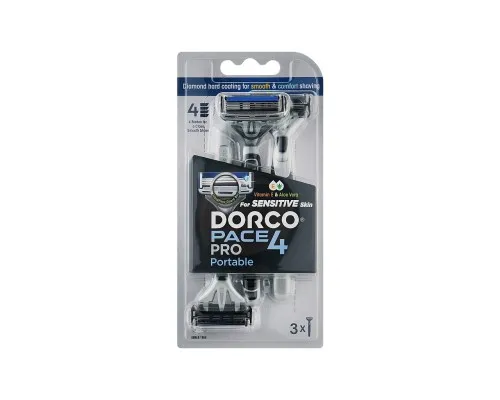 Бритва Dorco Pace 4 Pro Одноразова Для чоловіків 3 шт. (8801038598253)
