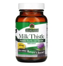 Травы Nature's Answer Расторопша, Milk Thistle, 60 вегетарианских капсул (NTA-16415)