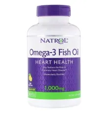 Жирные кислоты Natrol Омега-3 Рыбий Жир 1000 мг, Omega-3 Fish Oil, 150 желатиновых капсул (NTL-04040)