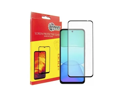 Скло захисне Dengos Full Glue Xiaomi Redmi 13 4G (black) (TGFG-361)