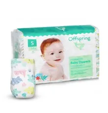 Підгузки Offspring Dinoland Розмір S 3-6 кг 48 шт (DP-OI-FAT-S48P-DNL)
