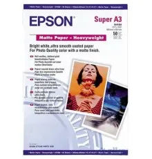 Фотопапір Epson A3+ Matte Paper-Heavyweight (C13S041264)