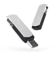 USB флеш накопичувач eXceleram 64GB P2 Series Silver/Black USB 2.0 (EXP2U2SIB64)