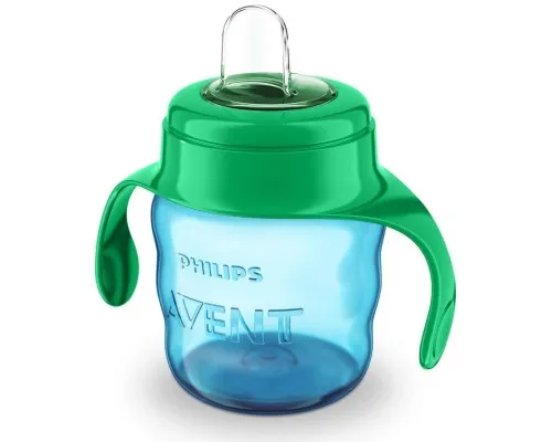 Поильник-непроливайка Philips AVENT с мягким носиком 200 мл голубой 6 мес+ (SCF551/05)