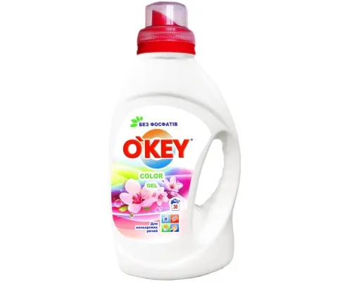 Гель для прання OKEY Color 1.5 л (4820049381764)