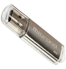 USB флеш накопичувач Mibrand 8GB Cougar Silver USB 2.0 (MI2.0/CU8P1S)