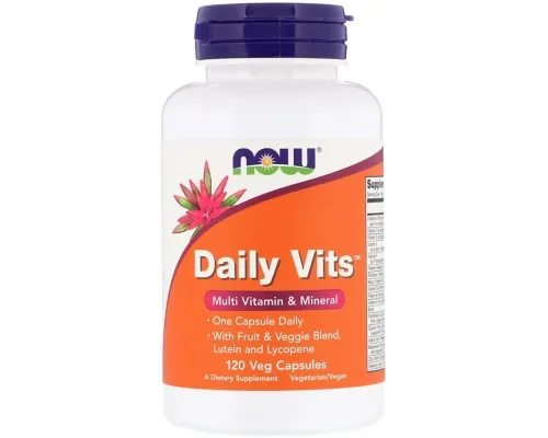 Мультивитамин Now Foods Мультивитамины, Daily Vits, Multi Vitamin & Mineral, 120 ка (NOW-03776)