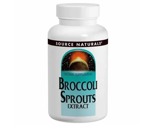 Трави Source Naturals Екстракт Брокколі 250 мг, 60 таблеток (SNS-01104)