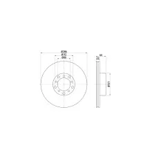 Тормозной диск LPR M2171V